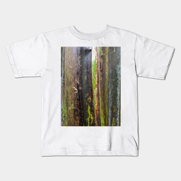 banana plant texture Kids T-Shirt by FOGSJ